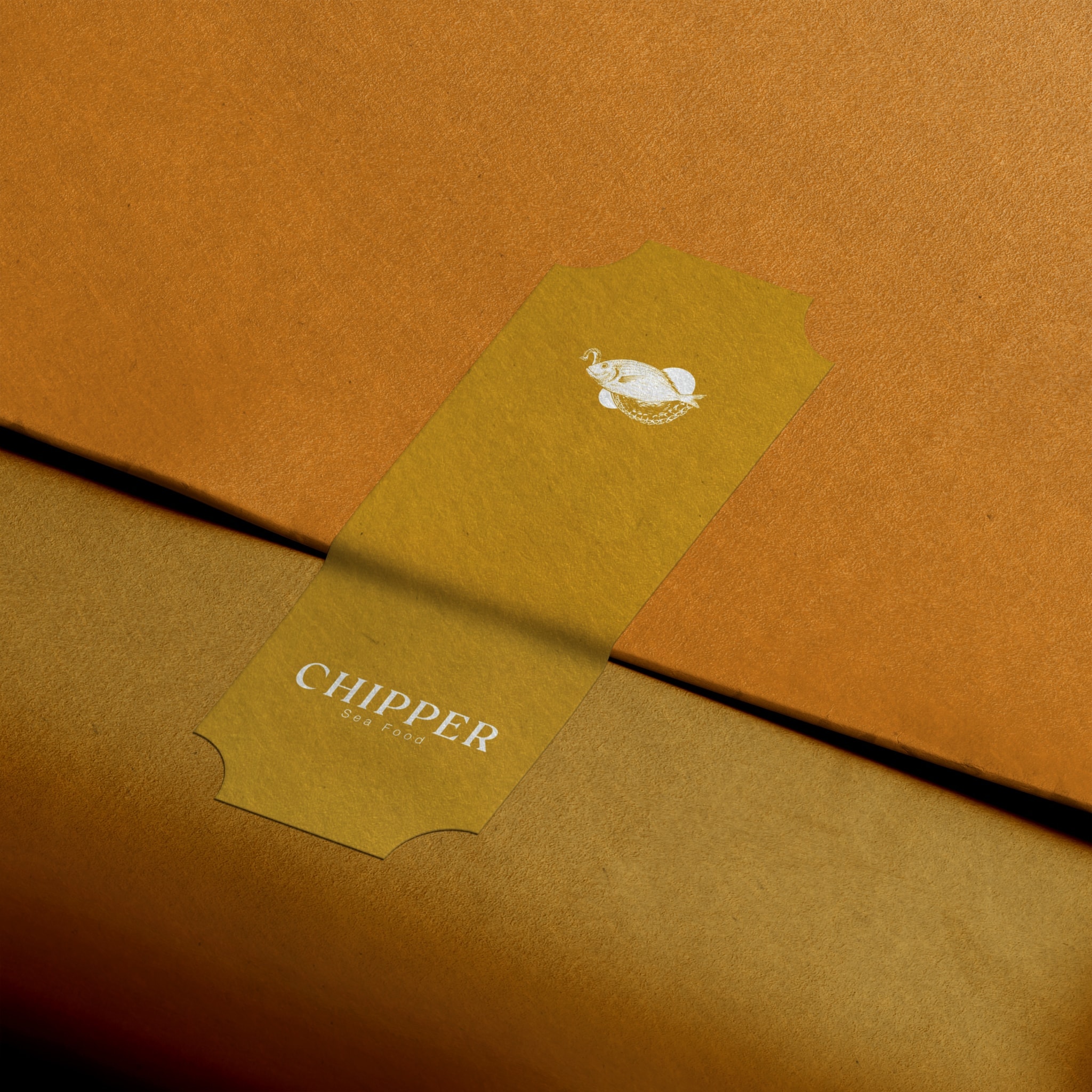 A napkin with the Chipper sticker