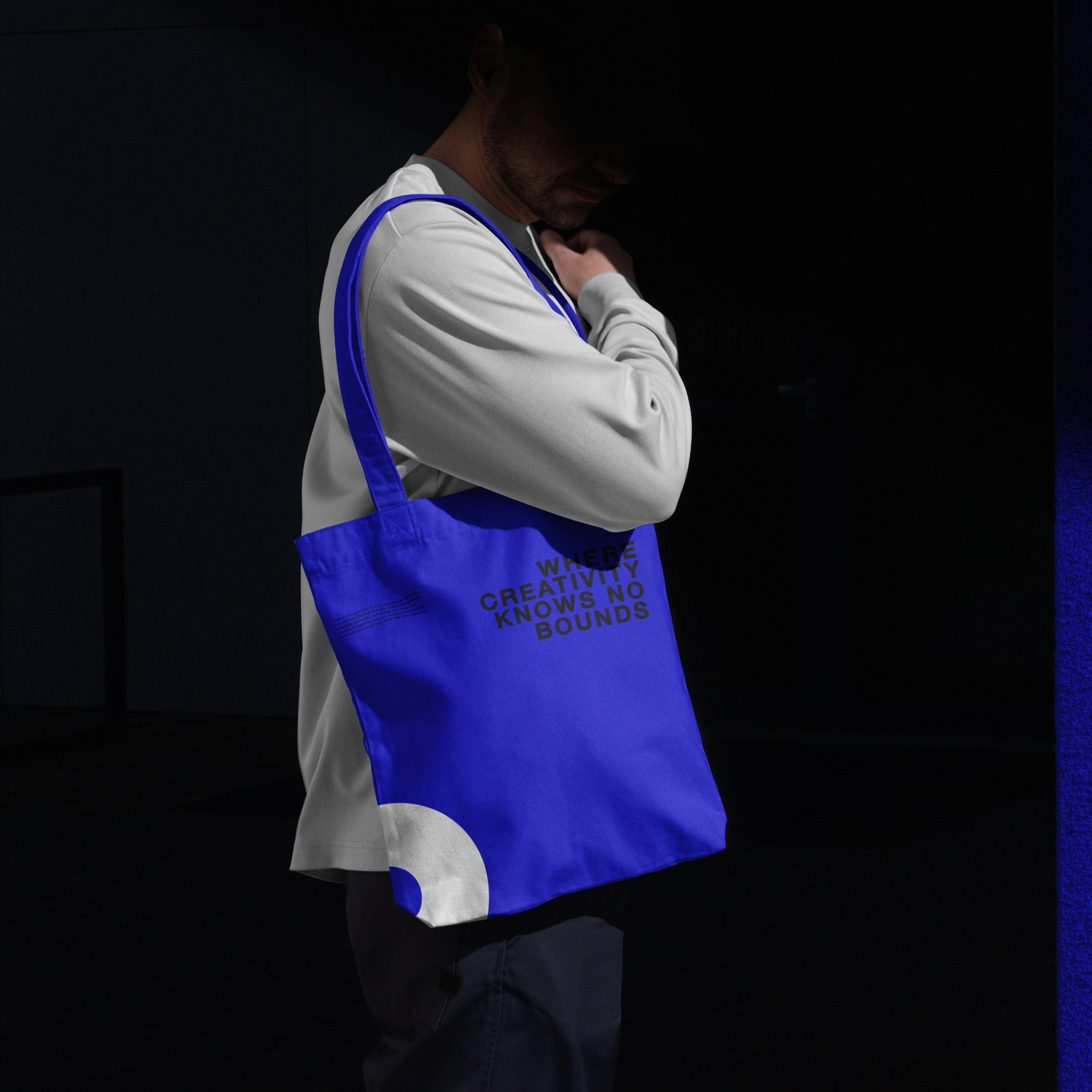 A tote bag with the mark