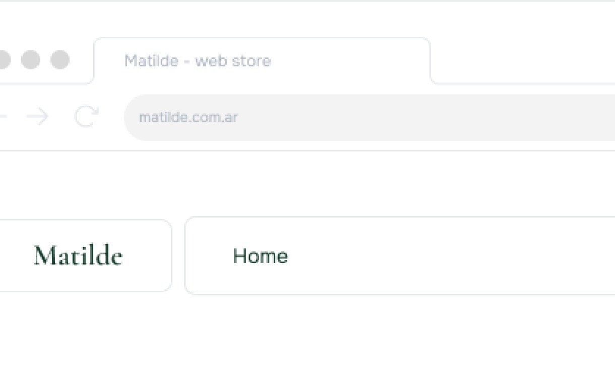 The web store open in a browser window