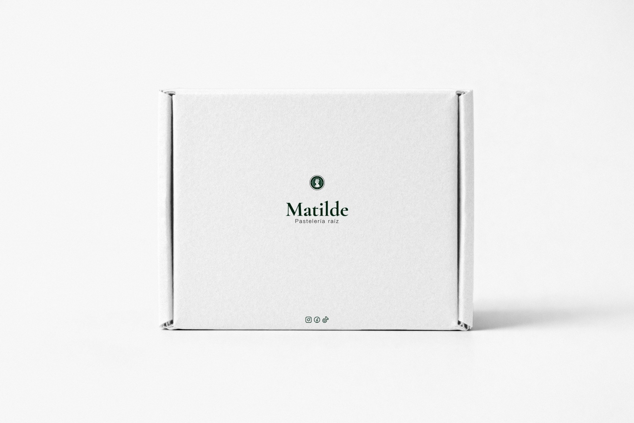 A white shipping box with the seal