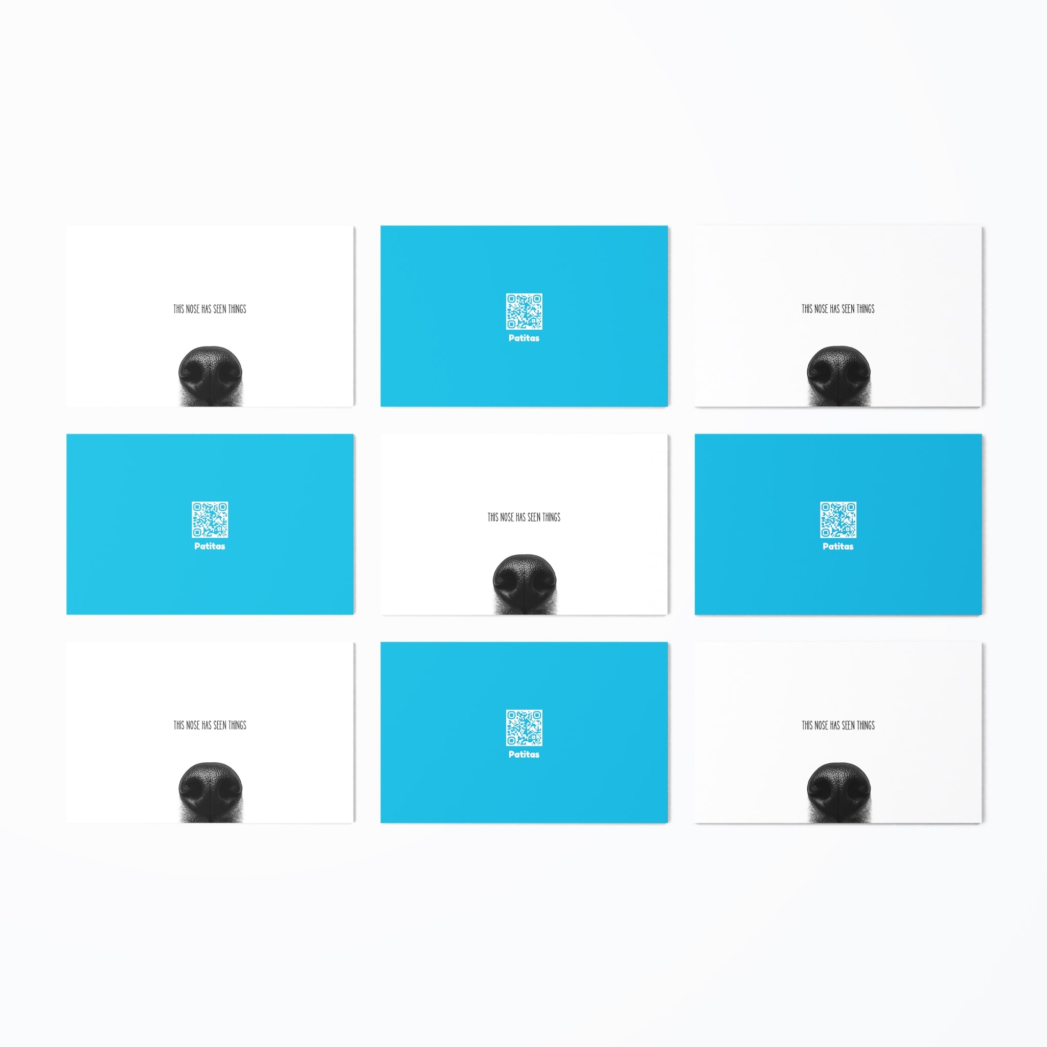 Business cards with the paw mark